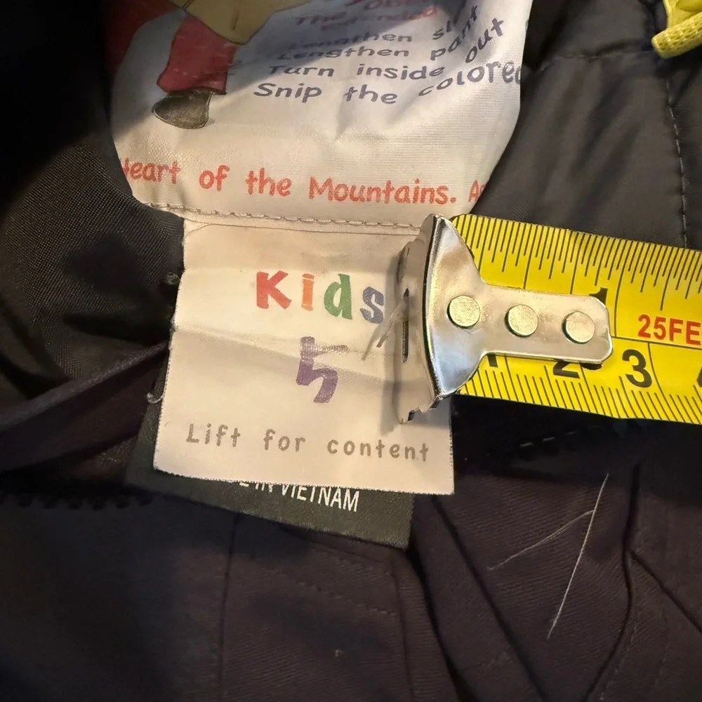 Obermeyer Kids Dark Grey Snow Pants Size 5 - Picture 2 of 11